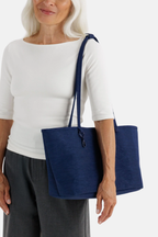 Medium Nylon Reversible Tote Navy Mix