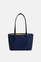 Medium Nylon Reversible Tote Navy Mix