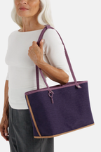 Medium Nylon Reversible Tote Wild Plum