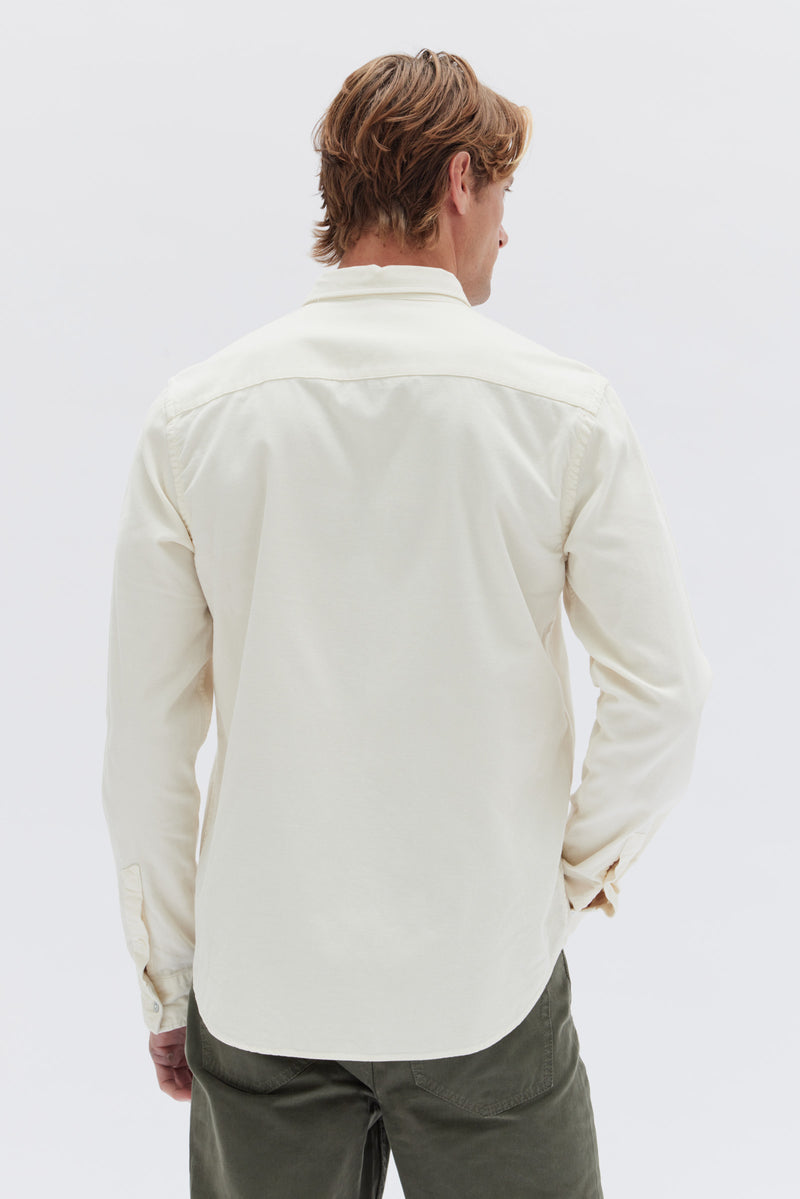 MENS CORD SHIRT | CREAM