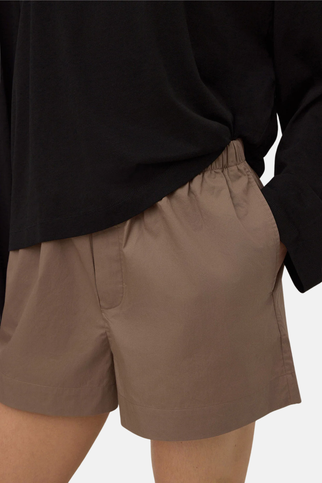 Assembly Label Micha Poplin Short Dark Sand