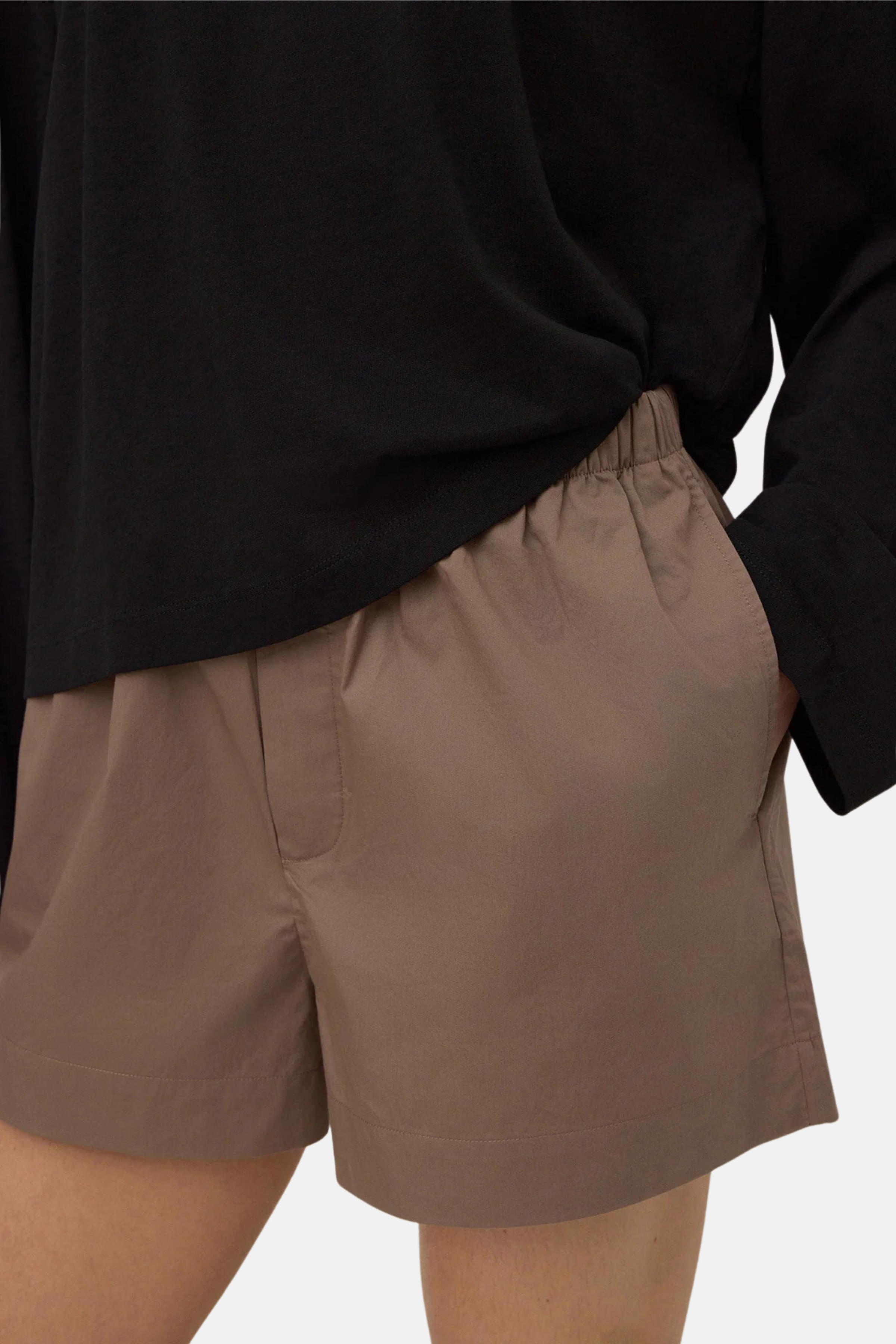Assembly Label Micha Poplin Short Dark Sand