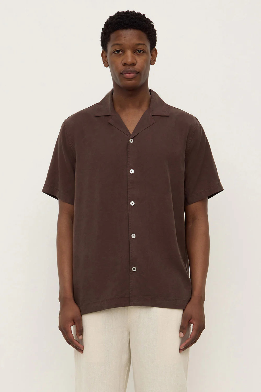 MILLER SHORT SLEEVE SHIRT | GANACHE