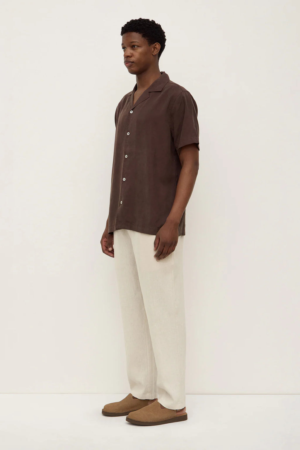 MILLER SHORT SLEEVE SHIRT | GANACHE