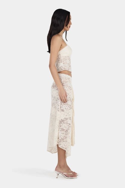Ownley Gigi Wrap Skirt Ivory