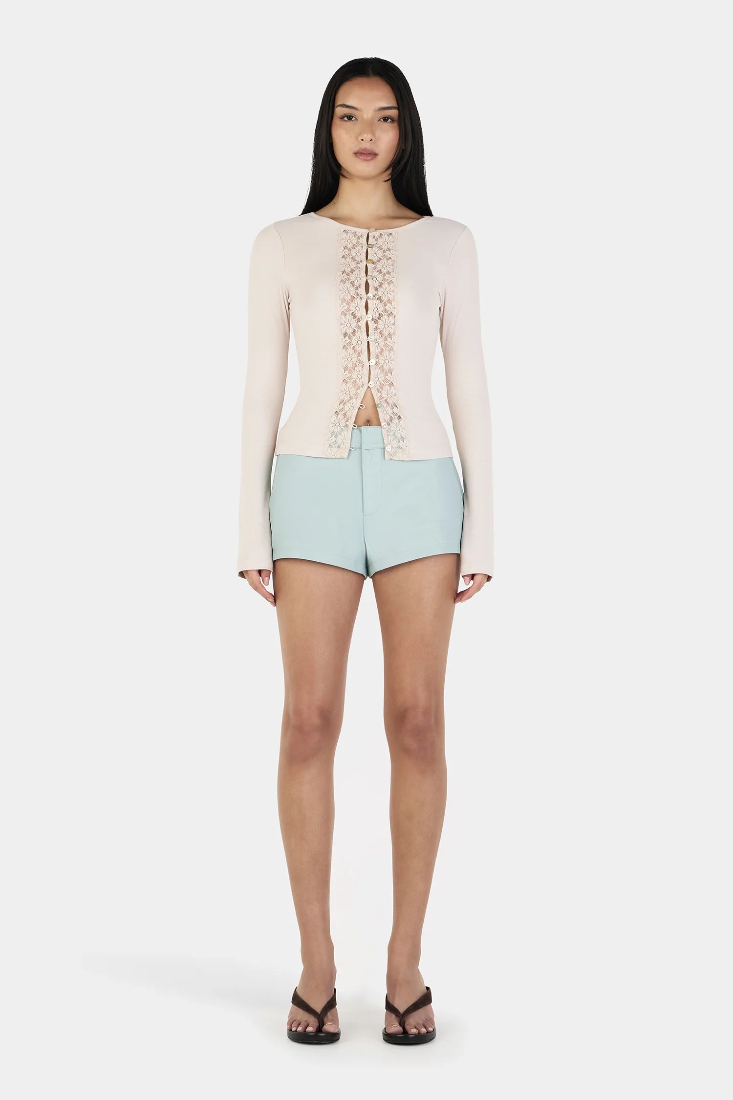 NINA CARDI TOP | CREAM