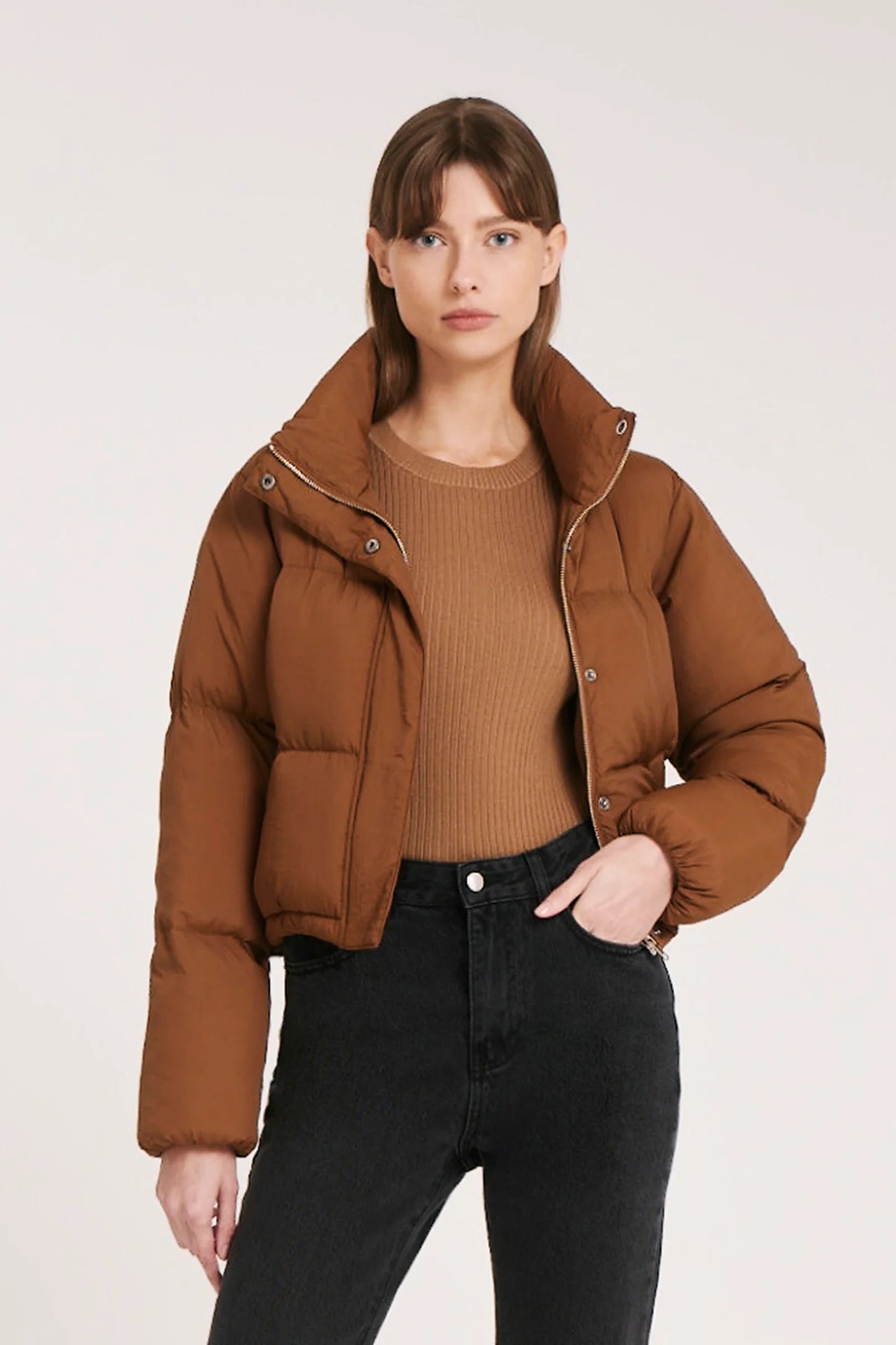 TOPHER PUFFER JACKET | TOFFEE