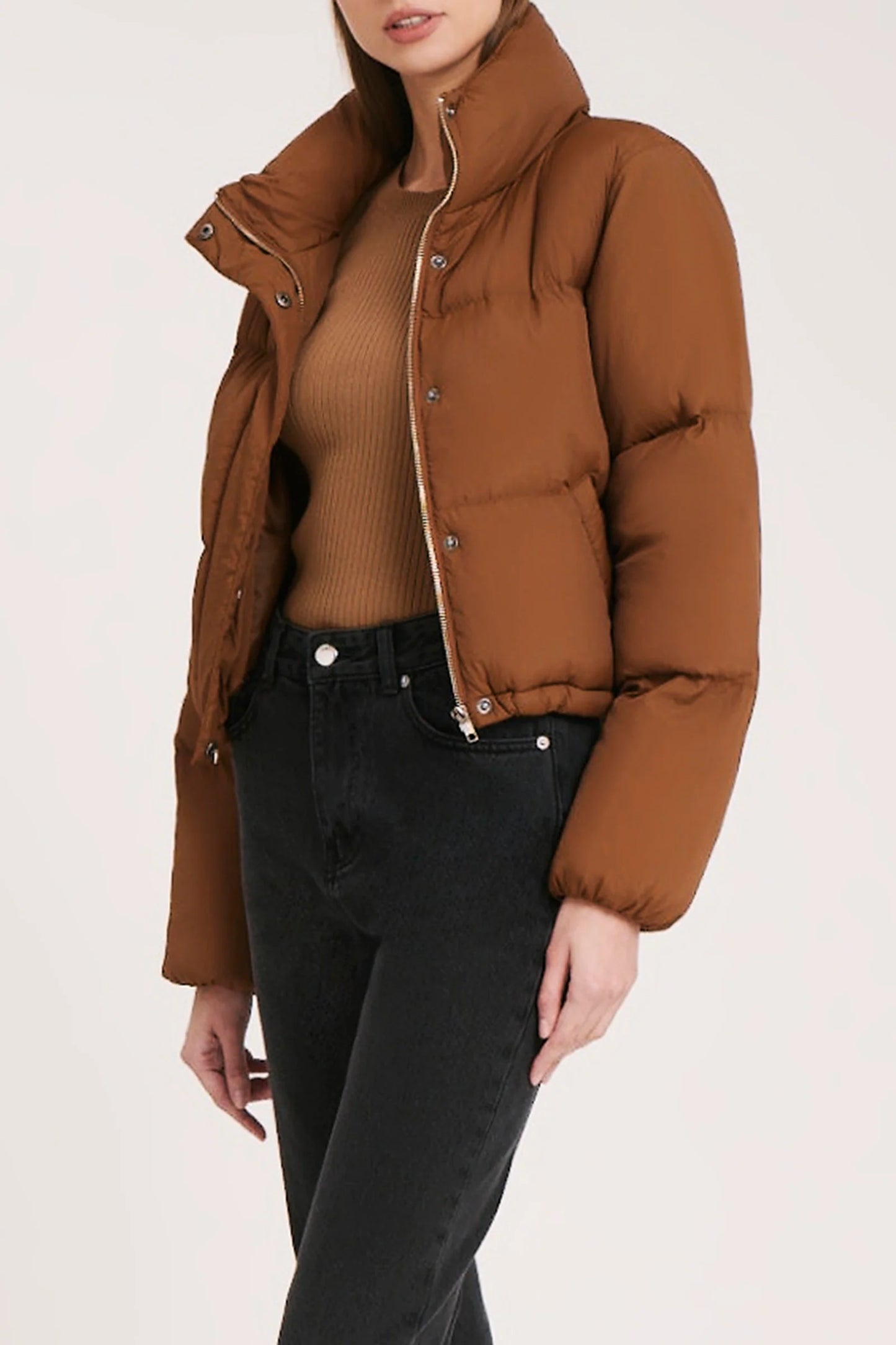 TOPHER PUFFER JACKET TOFFEE Sean Scott Boutique
