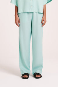 LOUNGE LINEN PANT | AQUA