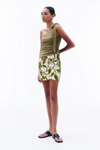 FIORA MESH TOP | DEEP OLIVE