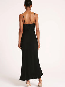 LEA CUPRO DRESS | BLACK