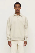 NEWPORT FLEECE POLO | LIMESTONE