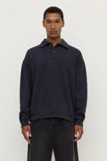 NEWPORT FLEECE POLO | TRUE NAVY