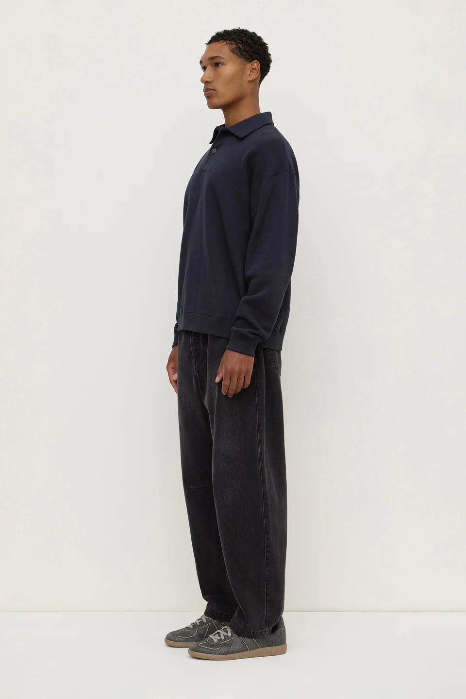 NEWPORT FLEECE POLO | TRUE NAVY