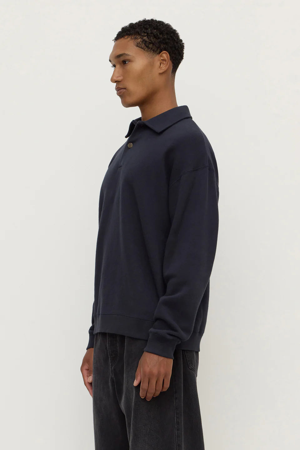 NEWPORT FLEECE POLO | TRUE NAVY