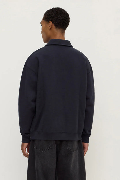 NEWPORT FLEECE POLO | TRUE NAVY