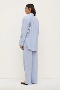 NIXIE STRIPE LONG SLEEVE SHIRT | BLUE/WHITE STRIPE