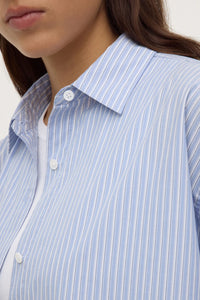 NIXIE STRIPE LONG SLEEVE SHIRT | BLUE/WHITE STRIPE