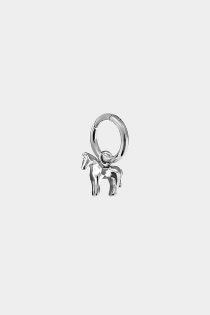 Kara Yoo Lunar Horse Bag Charm Silver