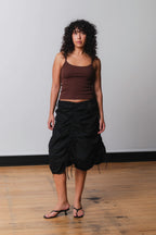 RUCHED SKIRT | NERA