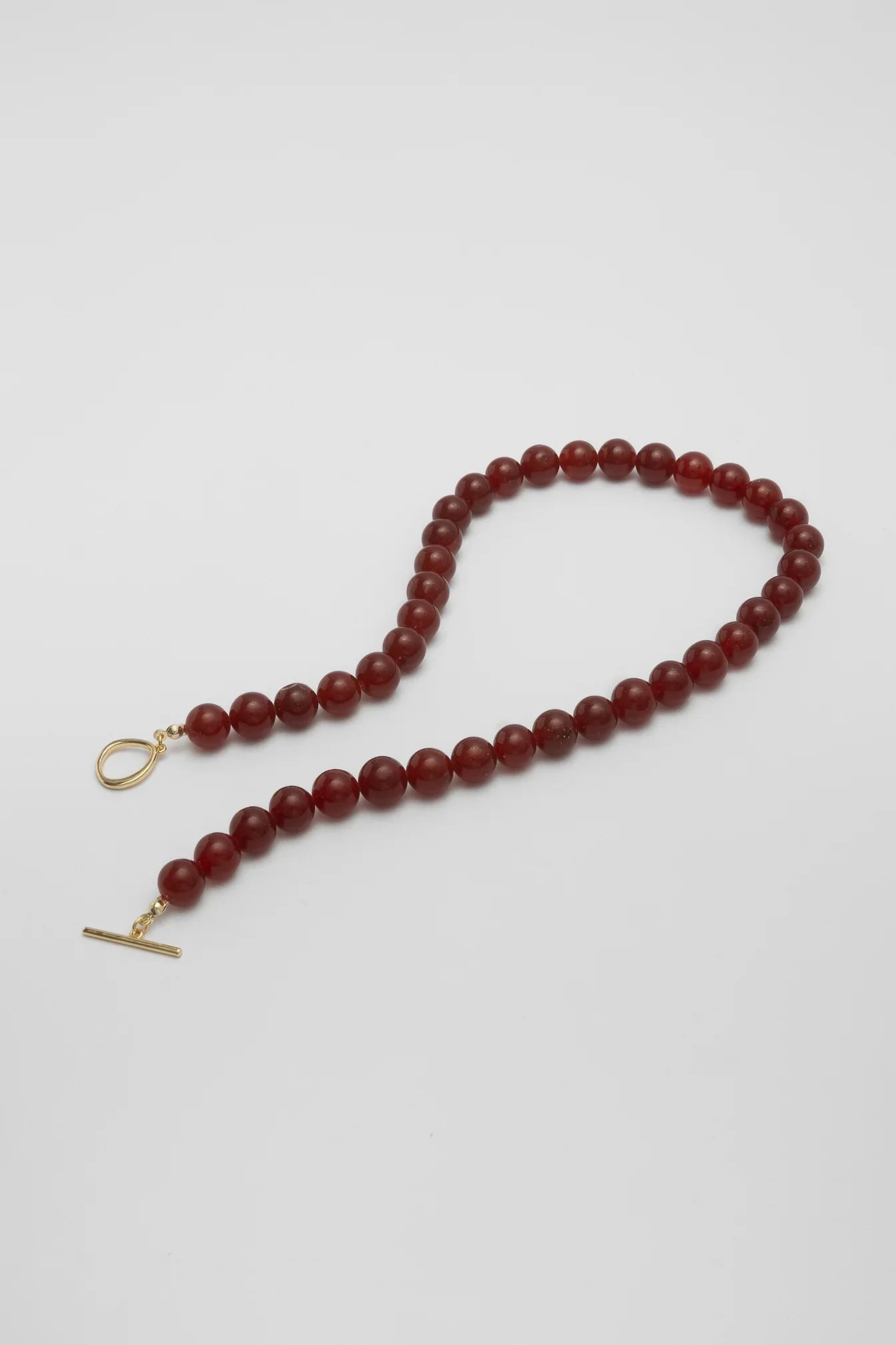 MEDIUM NECKLACE | RED JADE