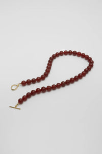MEDIUM NECKLACE | RED JADE