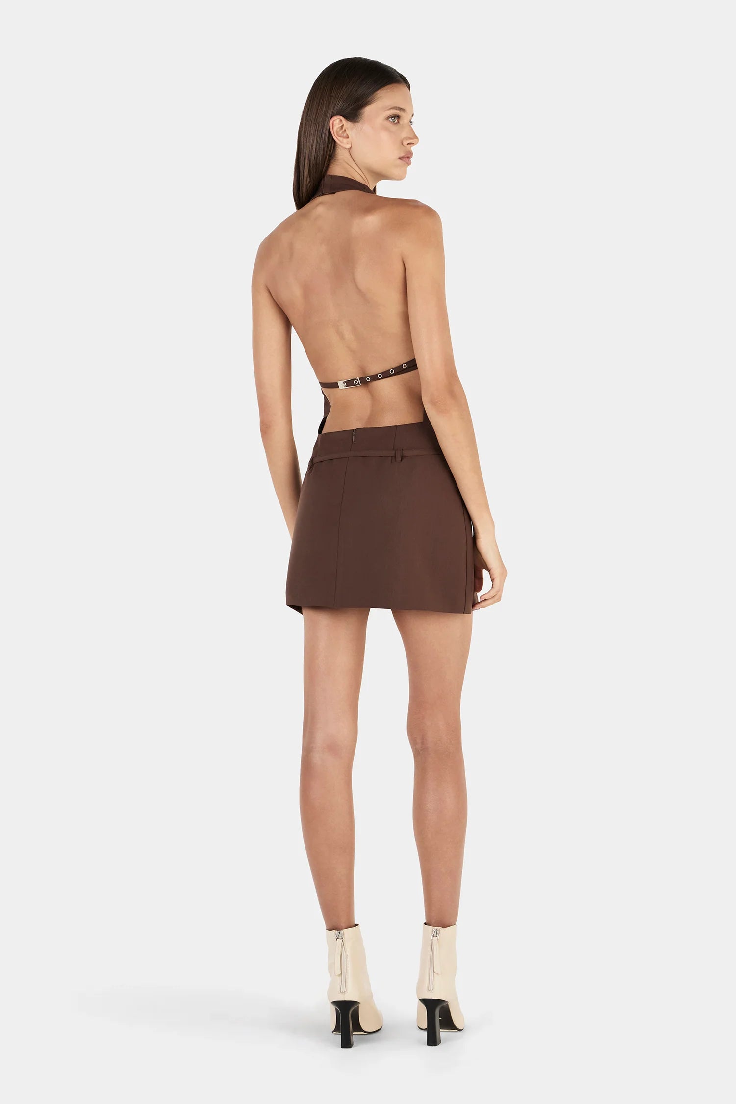Ownley Sammie Mini Dress Chocolate