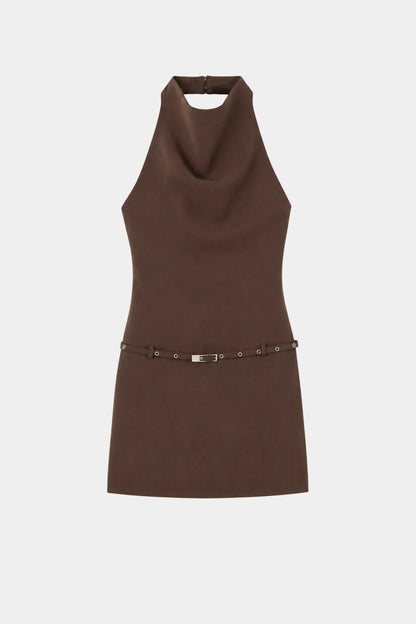 Ownley Sammie Mini Dress Chocolate