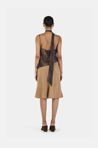 OWNLEY GUILIA MIDI SKIRT TAN