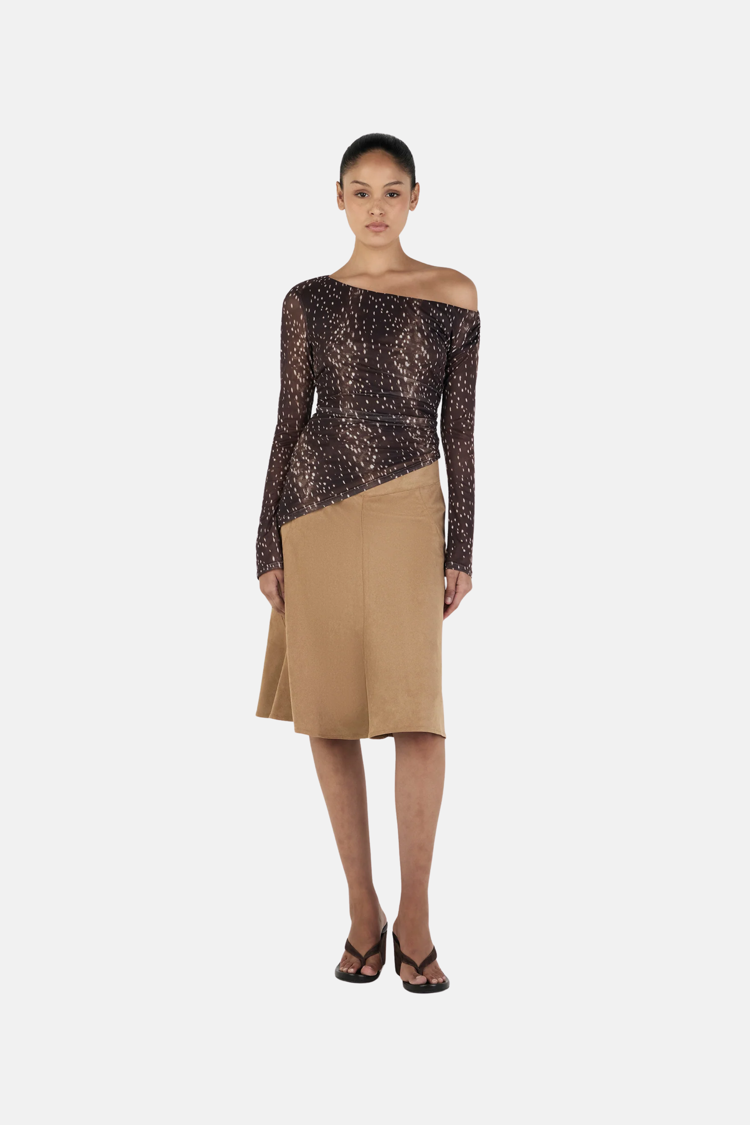 OWNLEY PAIGE LONG SLEEVE TOP BAMBI