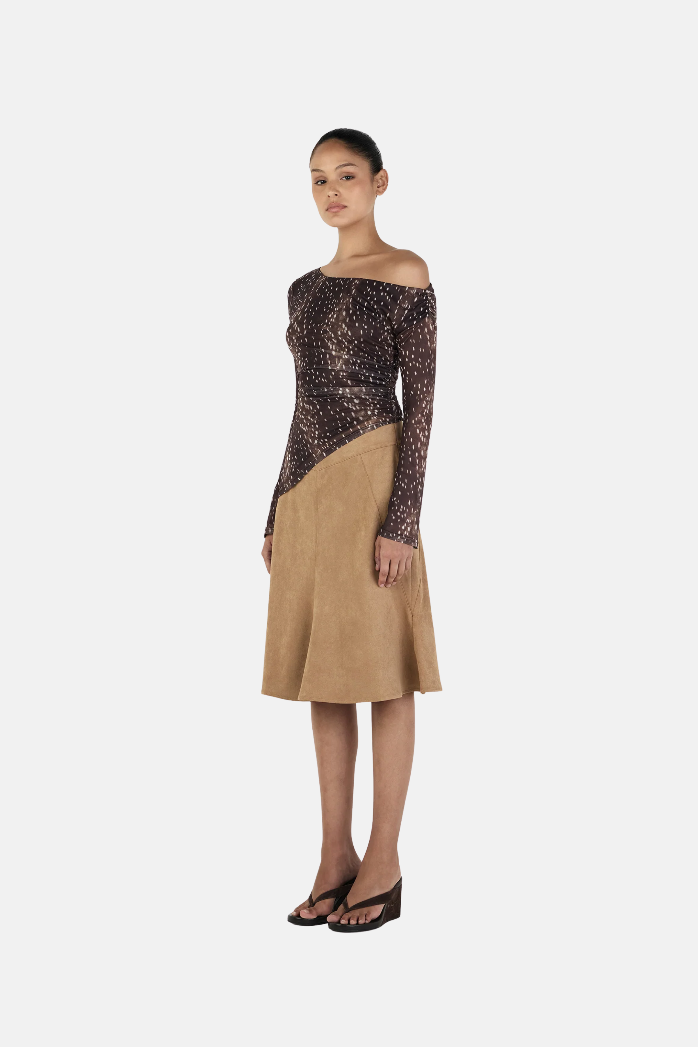 OWNLEY PAIGE LONG SLEEVE TOP BAMBI