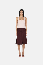 OWNLEY GUILIA MIDI SKIRT COCOA