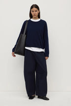 Assembly Label Lola Barrel Pant Navy