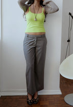 OLGA JOAN TAILORED LOW RISE PANT