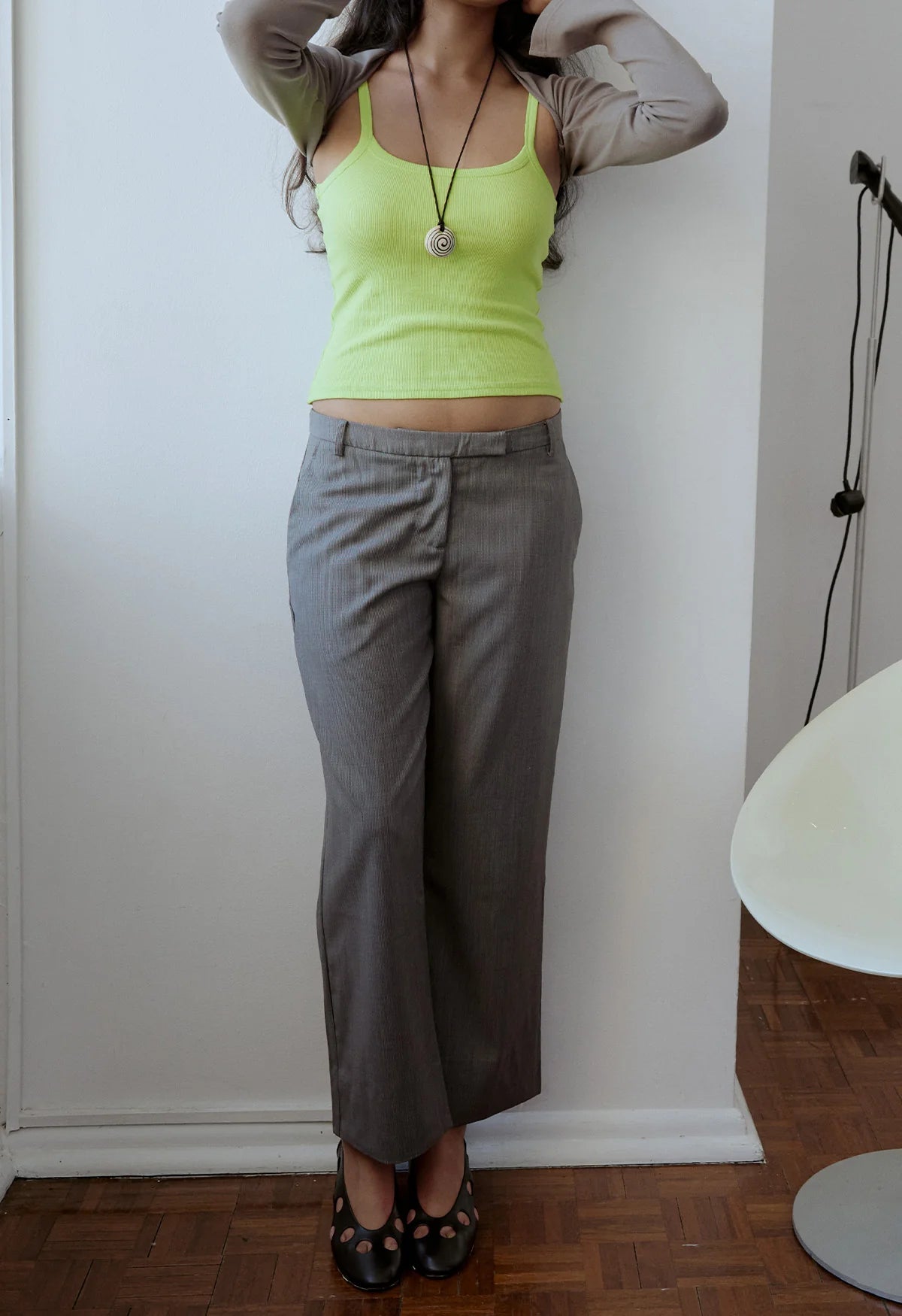 OLGA JOAN TAILORED LOW RISE PANT
