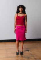 BIAS KNEE SKIRT | ROSSETTO