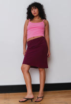 BIAS KNEE SKIRT | VINO