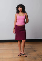 BIAS KNEE SKIRT | VINO