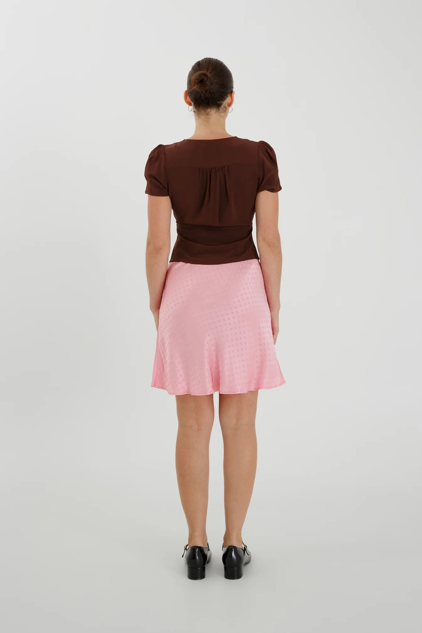 BIAS MINI SKIRT | JACQUARD ROSA