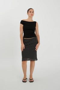 BIAS KNEE SKIRT | POIS NERA
