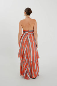 TIE FRONT TIERED DRESS | CORALLO