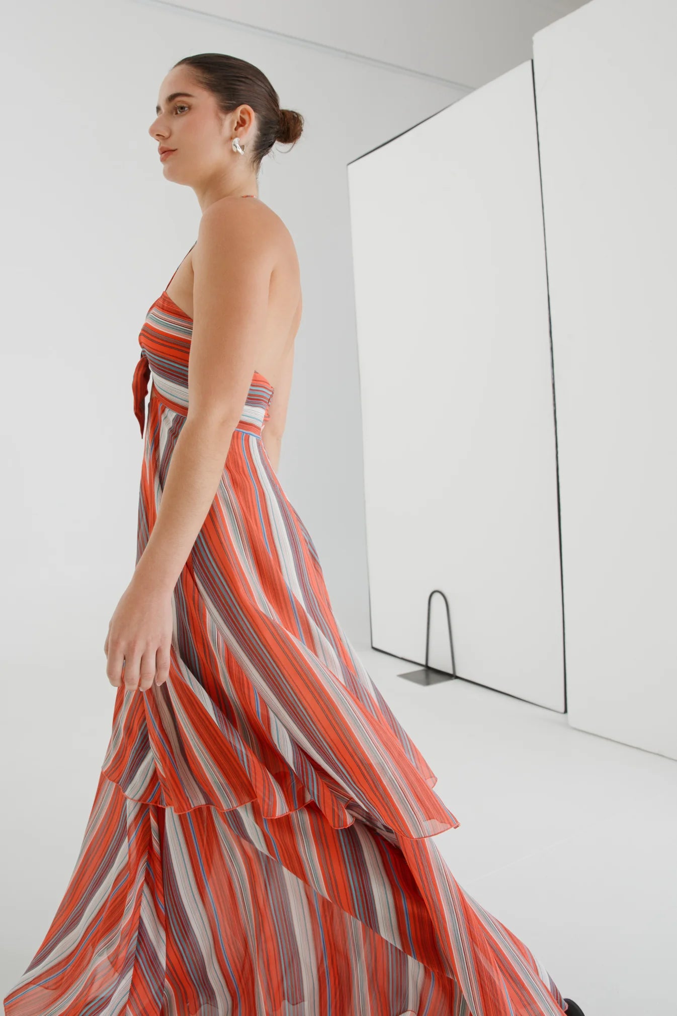 TIE FRONT TIERED DRESS | CORALLO
