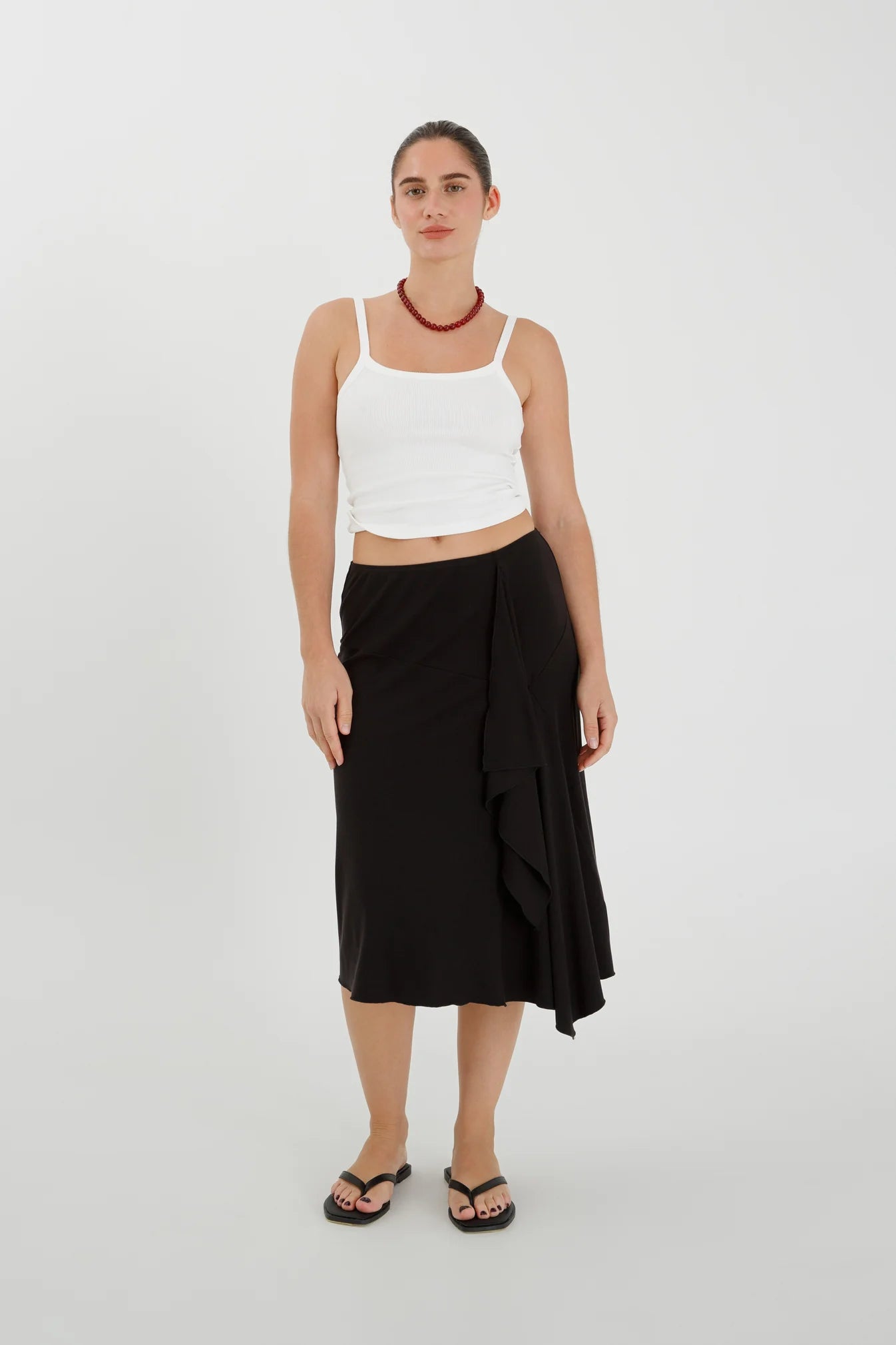 RIBBED SINGLET | BIANCA