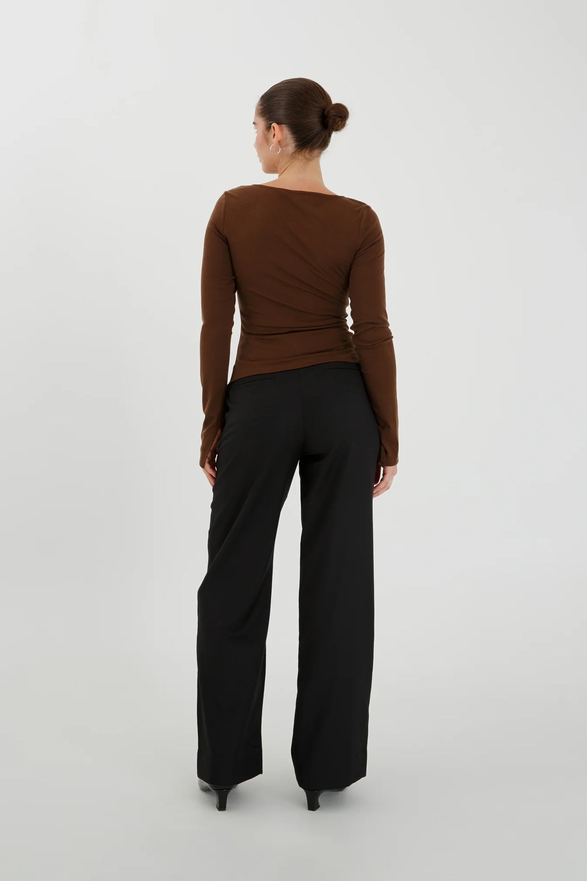 BUTTON THROUGH LONG SLEEVE TOP | CIOCCO