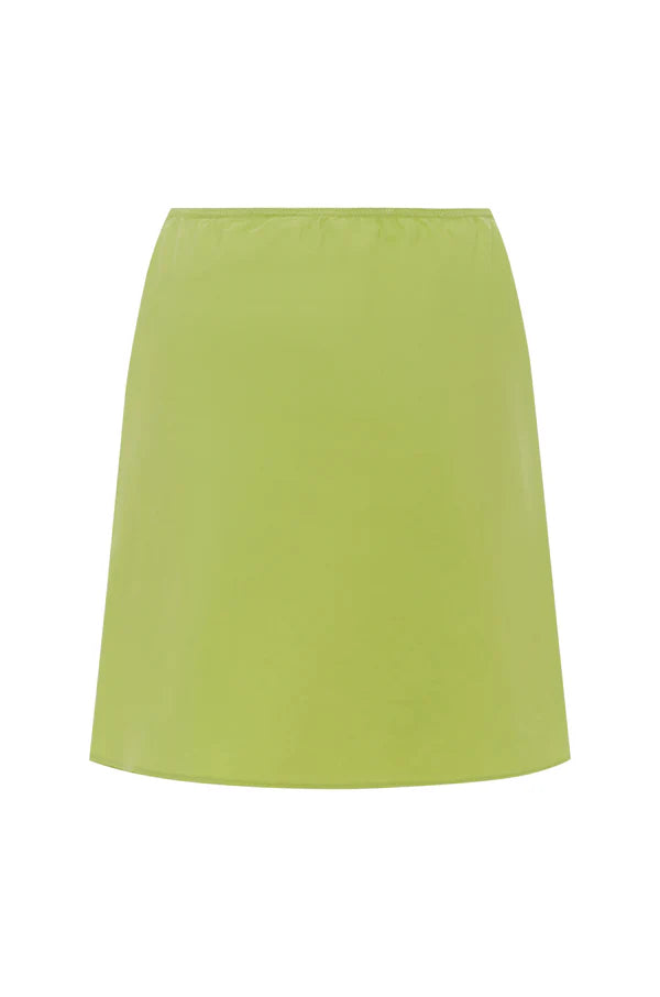 MINI SLIP SKIRT | PISTACCHIO