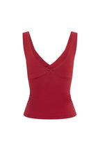 RUCHED PLUNGE TOP | ROSSA