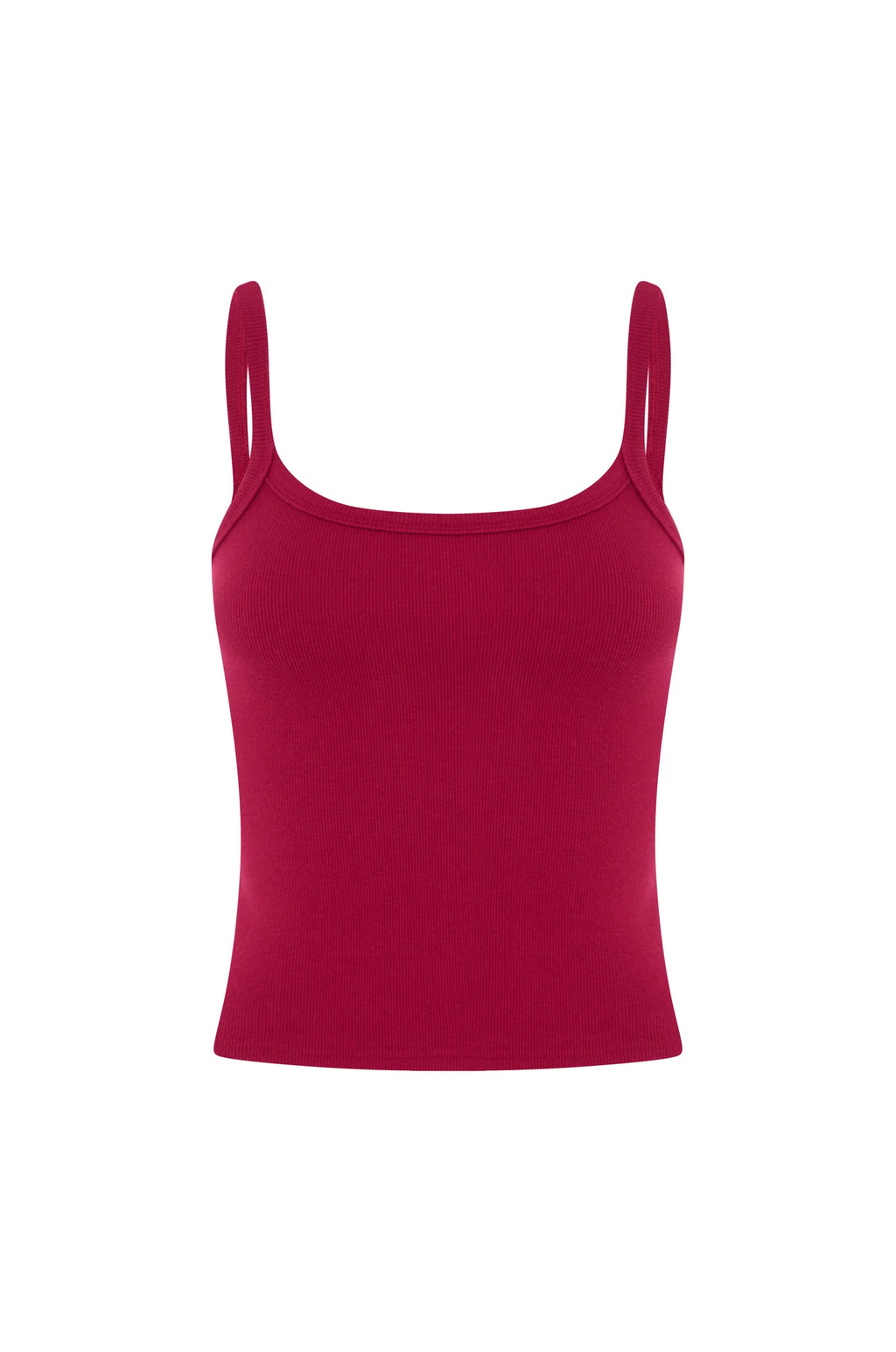 RIBBED SINGLET | VINO ROSSA