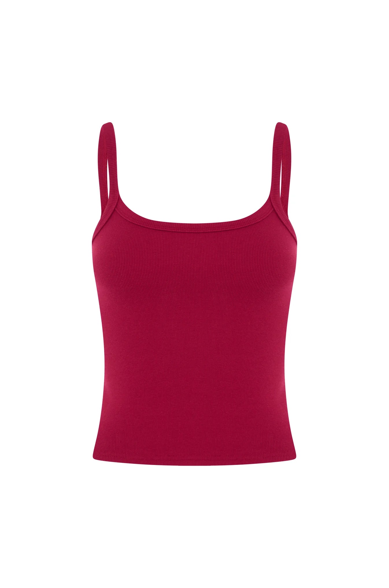 RIBBED SINGLET | VINO ROSSA