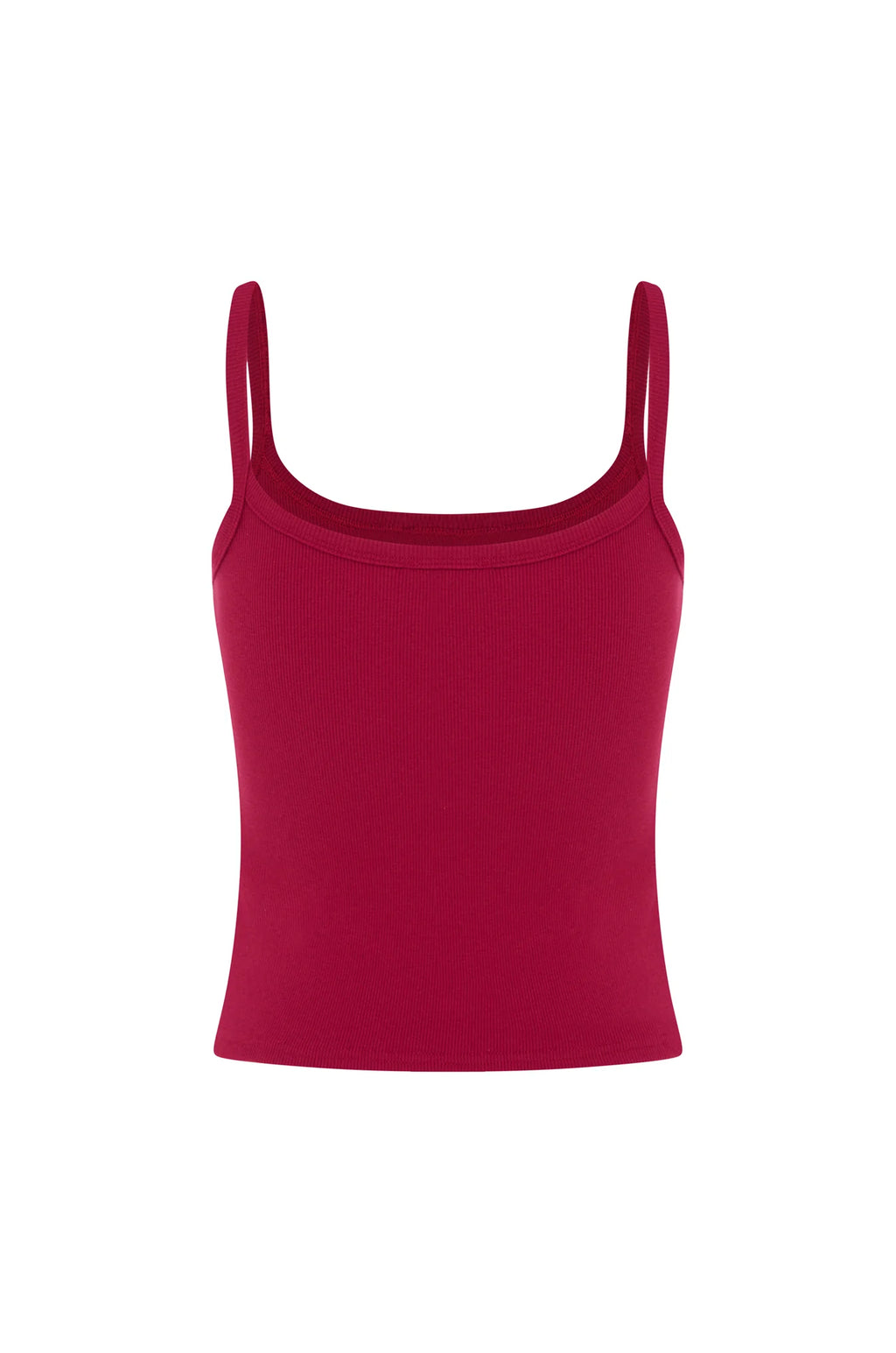 RIBBED SINGLET | VINO ROSSA