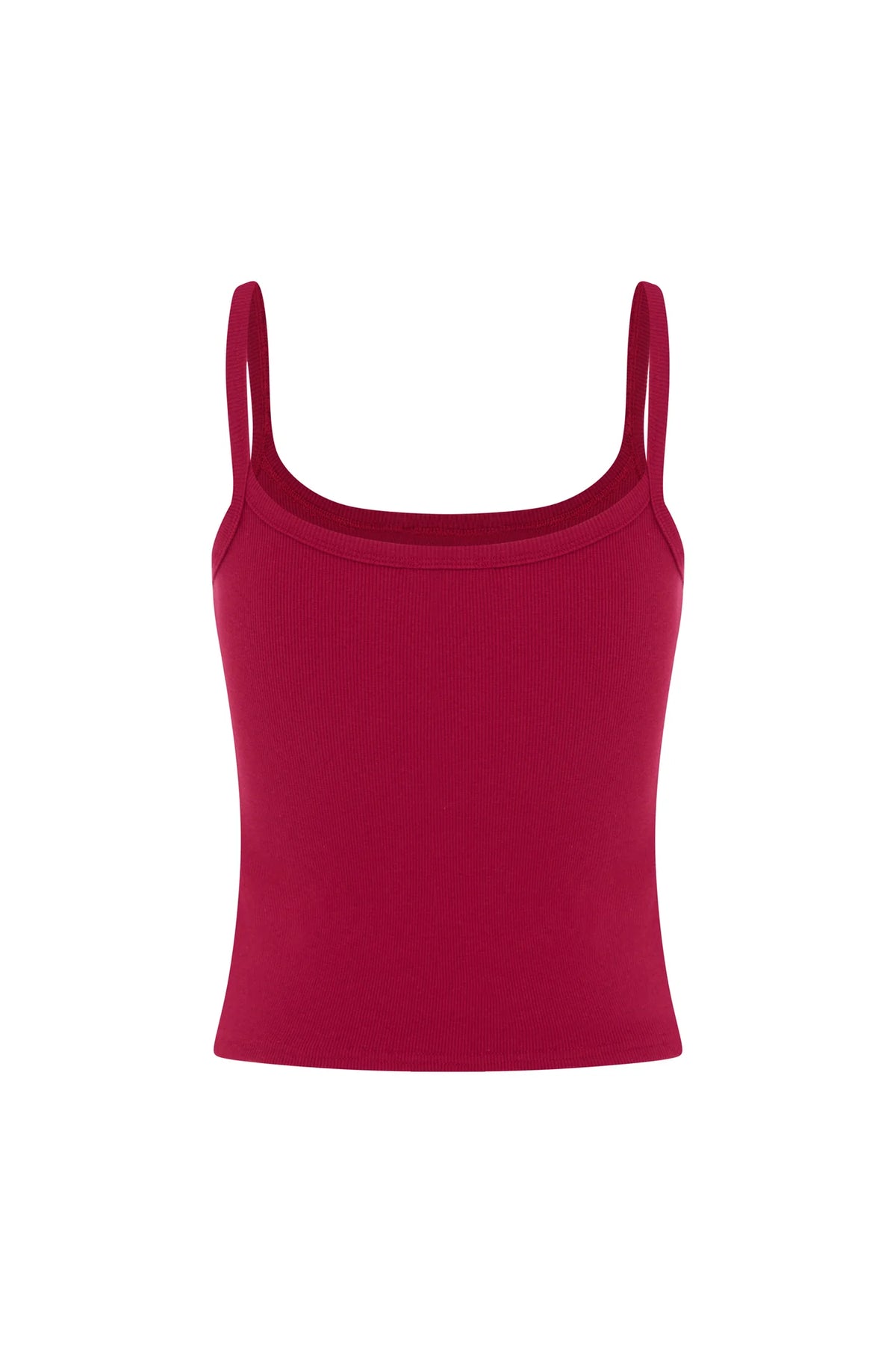 RIBBED SINGLET | VINO ROSSA